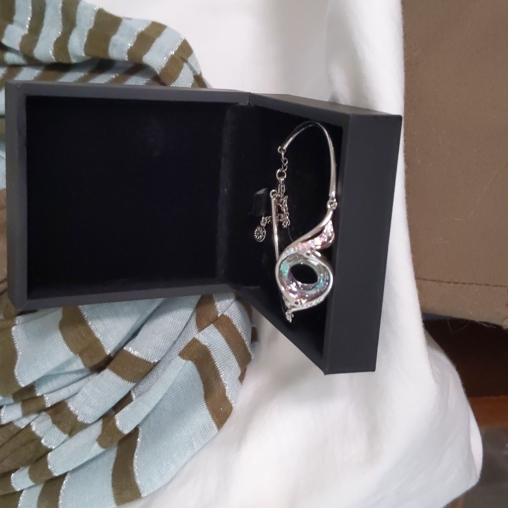 Kate Lynn Silver & Crystal Bracelet